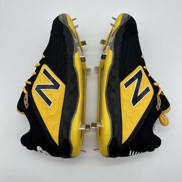 New Balance 3000v4 Mens Size 15 D Black Yellow Metal Baseball Cleats L3000BY4 - Picture 7 of 14